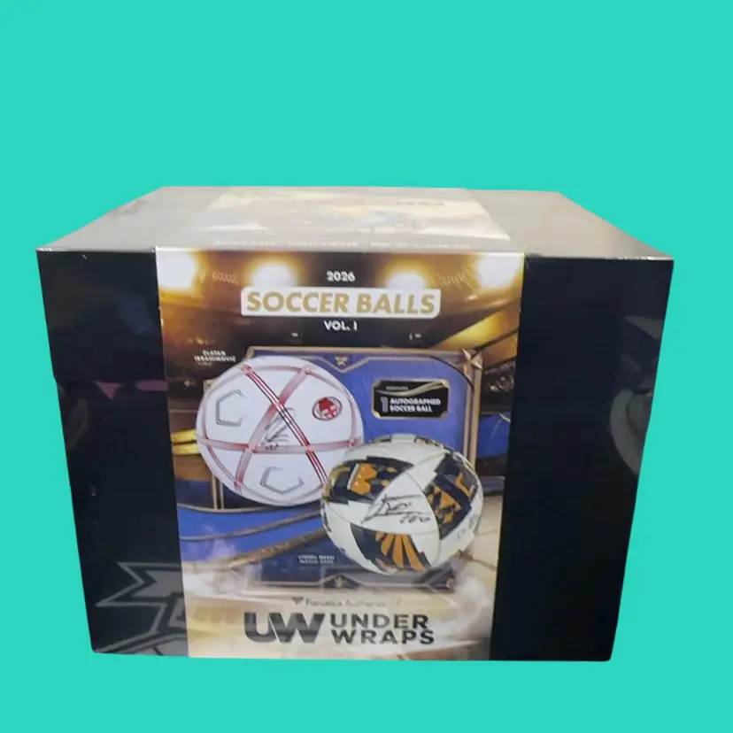 2026 Fanatics Authentic Under Wraps Soccer Balls Vol 1 Autographed Soccer Ball