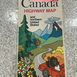 Map - Canada 1970 Vintage