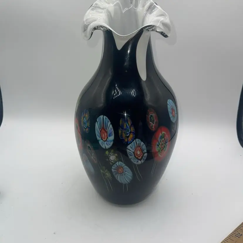 Art Class Face With Multicolored Murrines Face Color Black 12.5 Inches