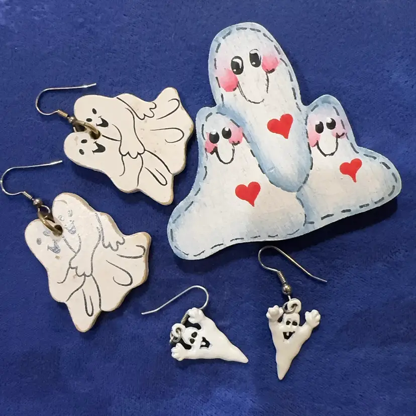 Halloween Ghost Jewelry Lot