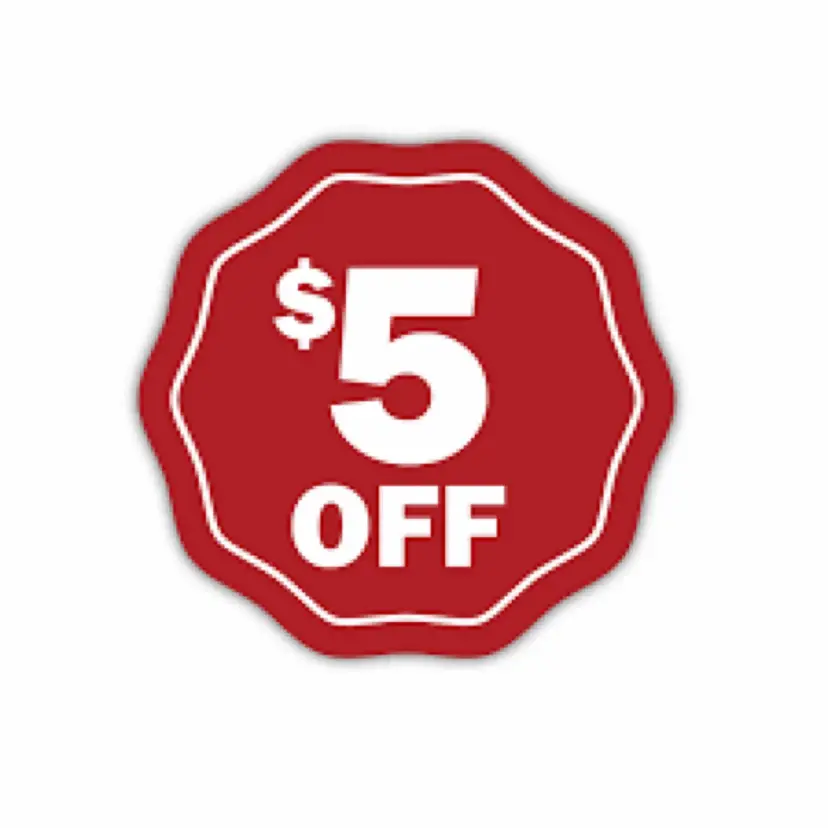 $5 off