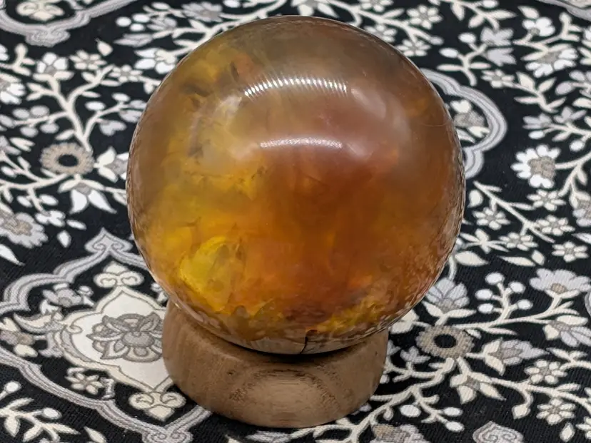 3 3/4 Flaming Eye Hybrid Sphere With Stand