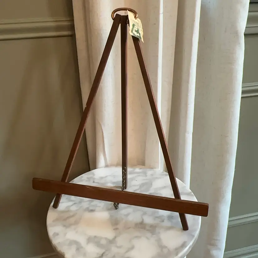 🔔 Vintage League Of NH Craftsmen Wooden Tabletop Easel Handcrafted Studio Display Stand