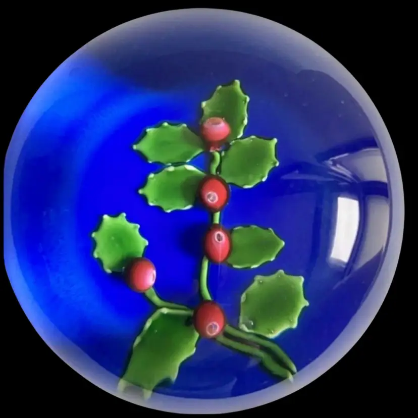 St. Louis Holly On Prussian Blue