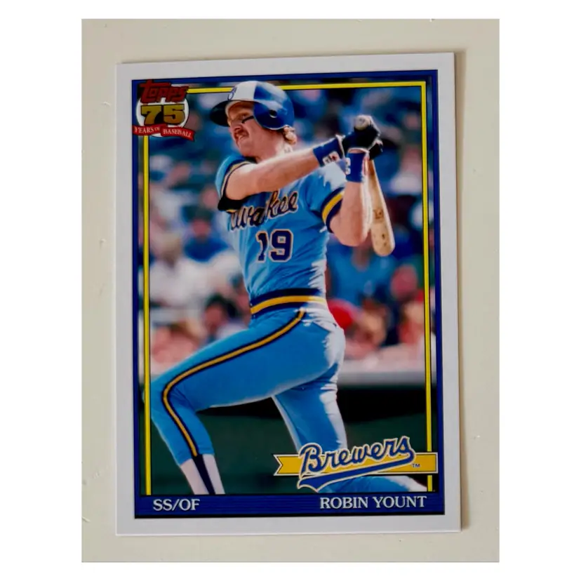 Robin Yount 1991 Topps Milwaukee Brewers