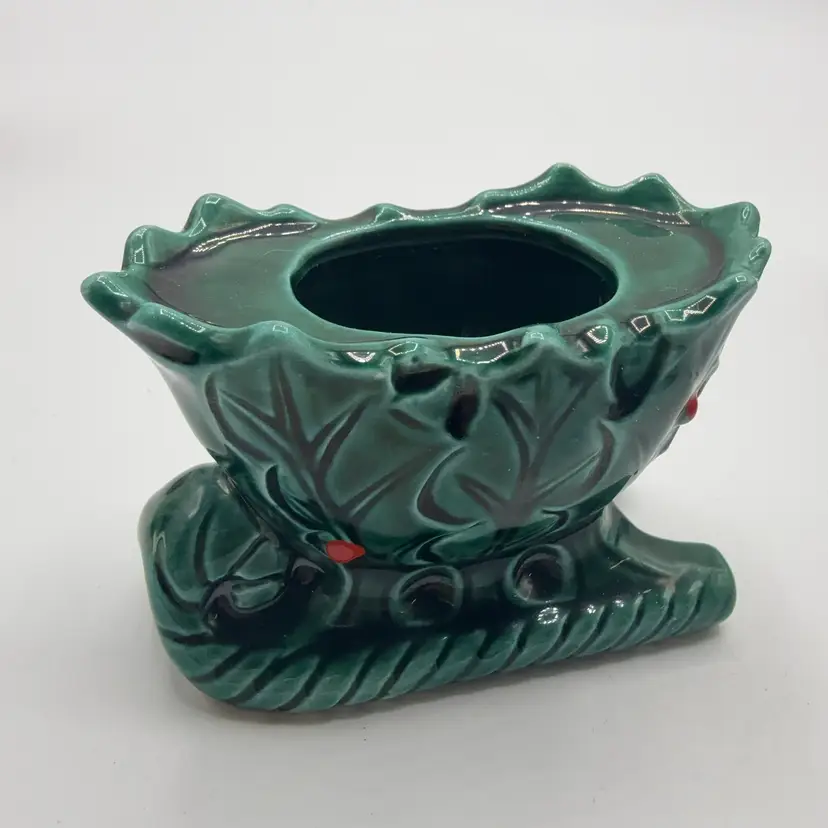 Lefton Japan Holly Berry Toothpick Holder