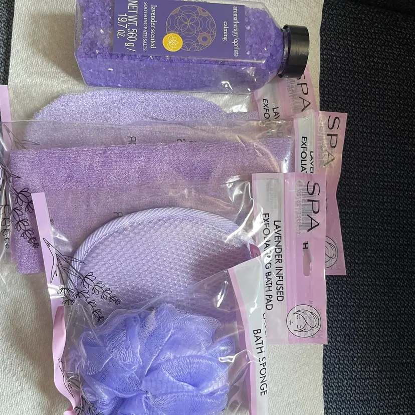 Lavender Spa Day Items