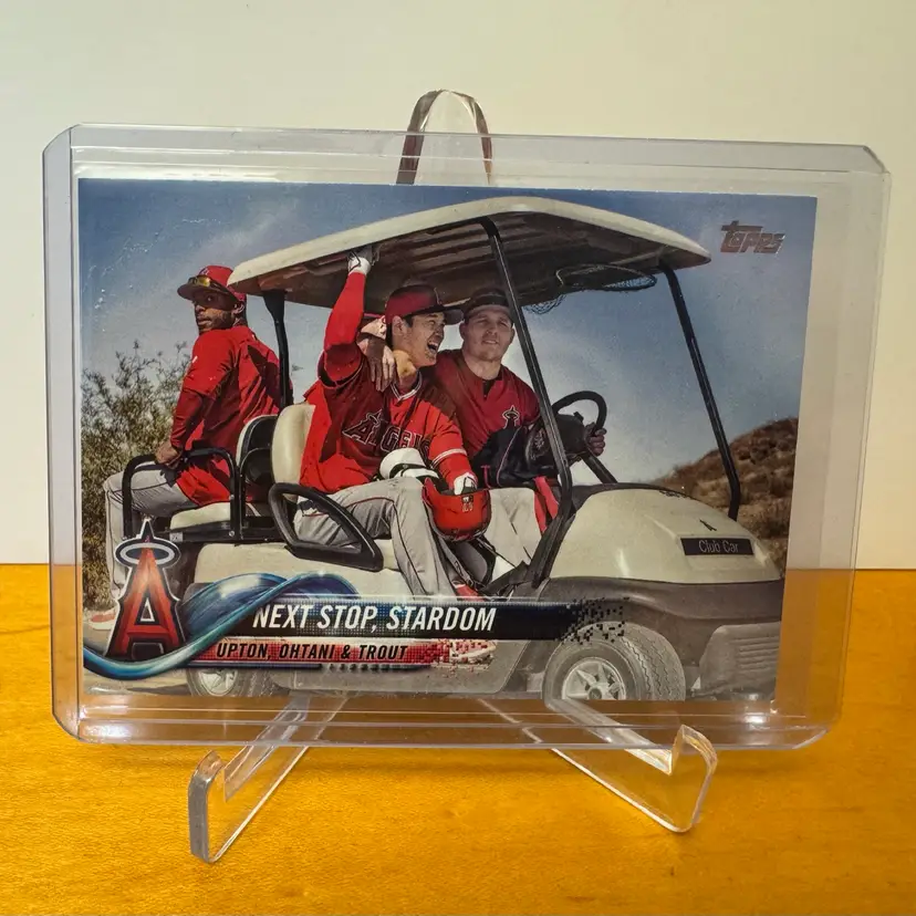 2018 Topps Update Baseball Next Stop Stardom Upton/Ohtani/Trout US158 Angels