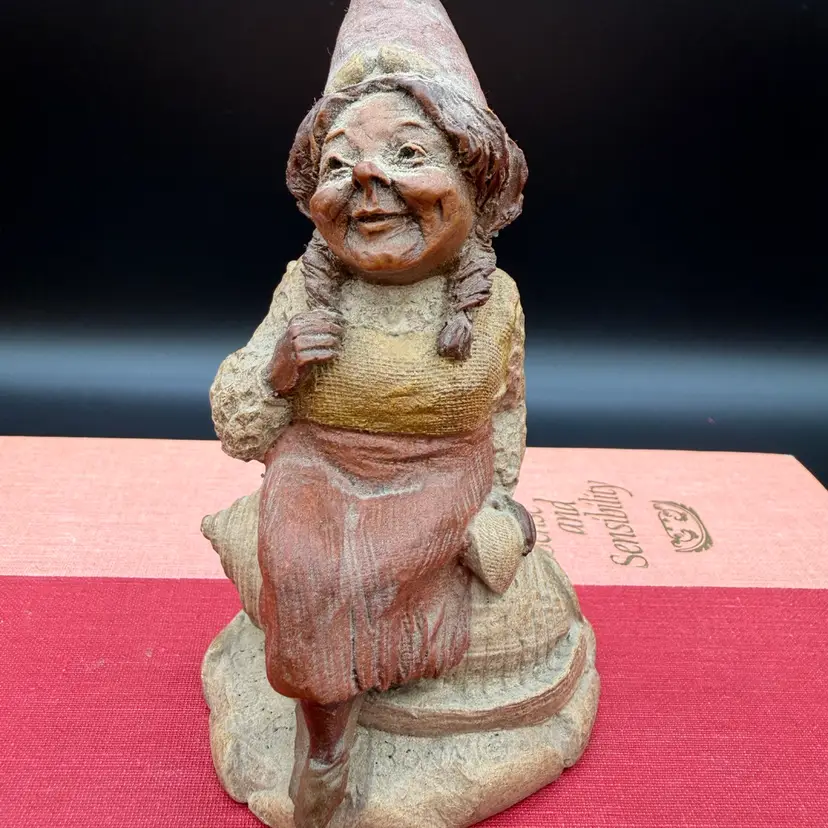 Vintage "Bonnie" gnome figurine created by Tom Clark