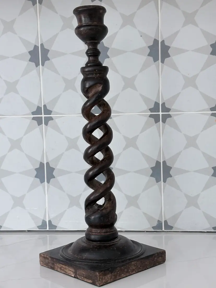 Vintage/Antique(?) Open Barley Twist Candleholder