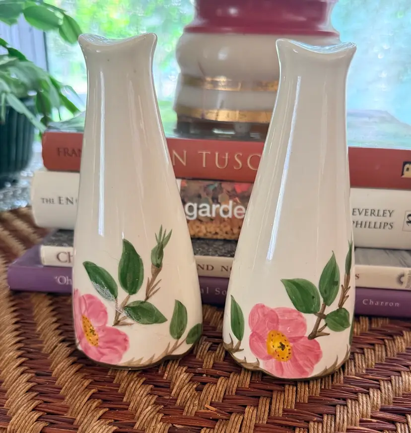 Vintage Franciscan Desert Rose Tall Salt & Pepper Shakers