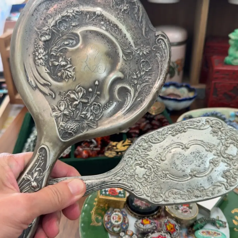 Vanity Mirror And Brush