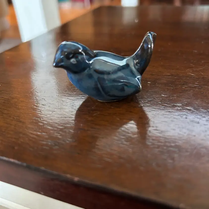 Blue Pottery Bird