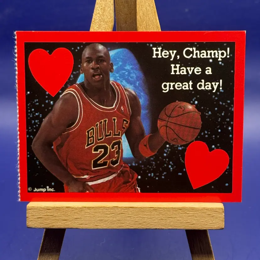 1991 Cleo Michael Jordan Valentines -  Hey, Champ! Have a Great Day! B35