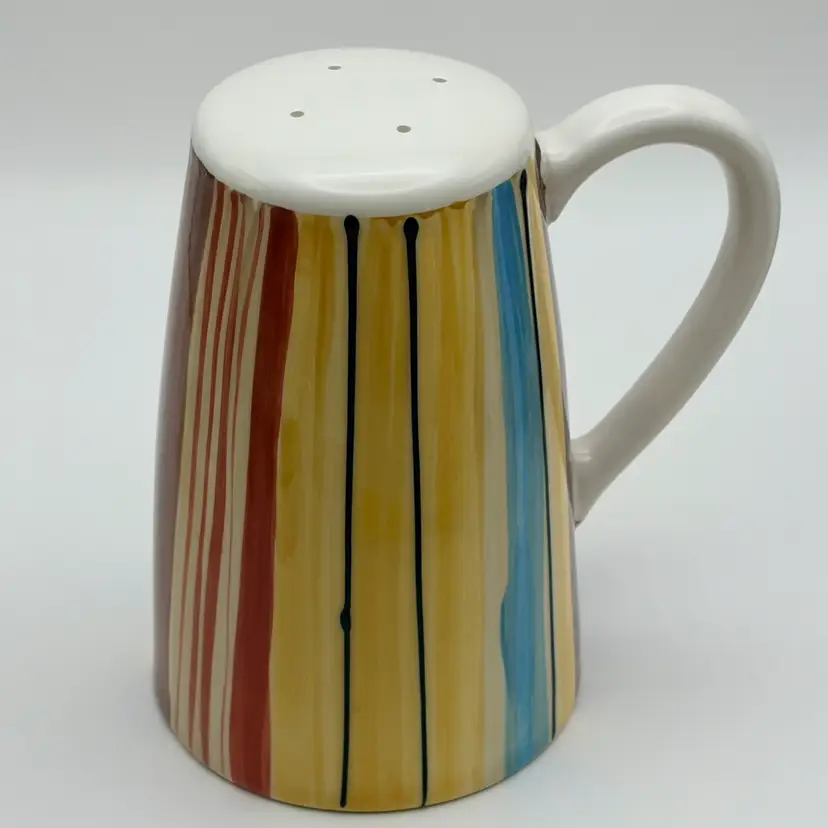 Pfaltzgraff, Retired Pattern “Equator”, Ceramic Stove Top Shaker with Stopper