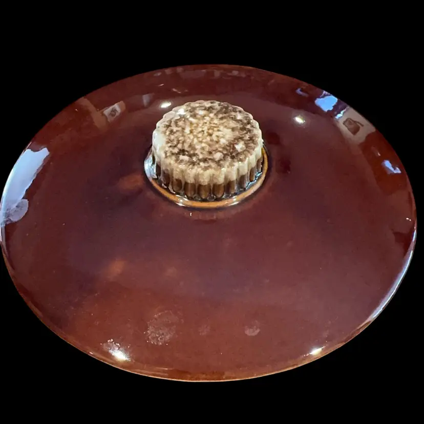 Hull Brown Drip Cookie Jar Lid