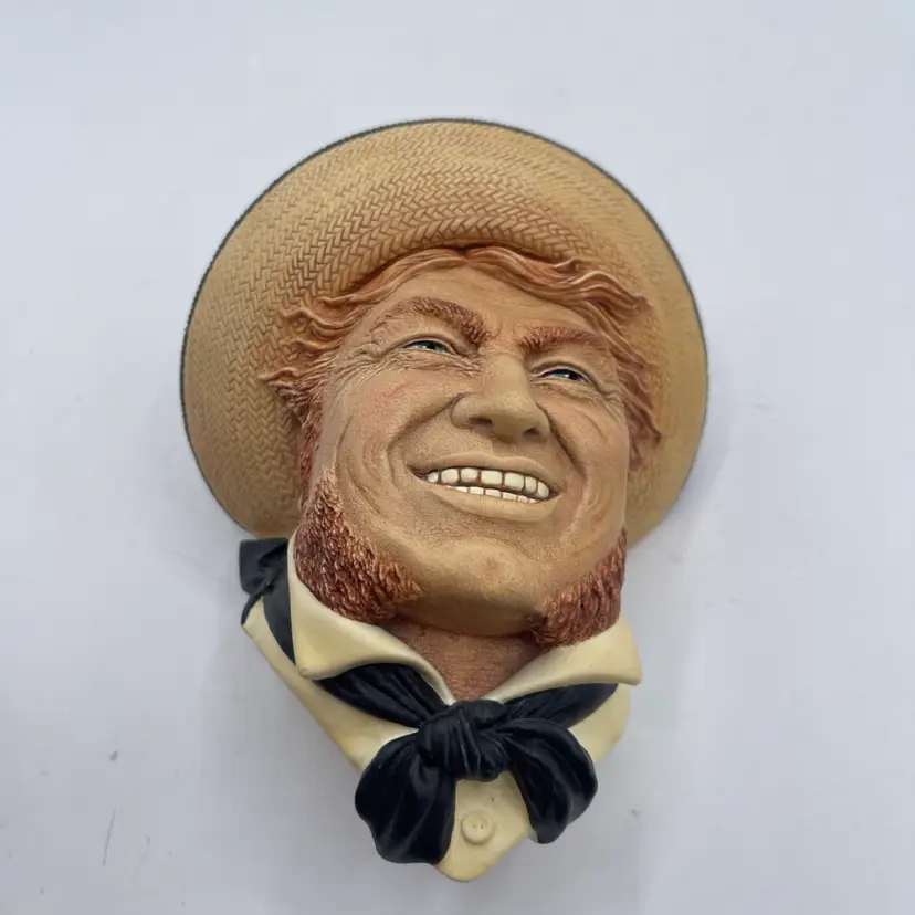 Bossons Jolly Tar Chalkware Head England Figurine Wall Collectible 1988