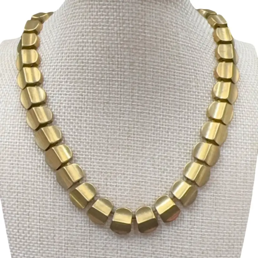 Art Deco 14 Inch Choker Necklace Made Out Of Brass Able To Wear It As A Bracelet Also