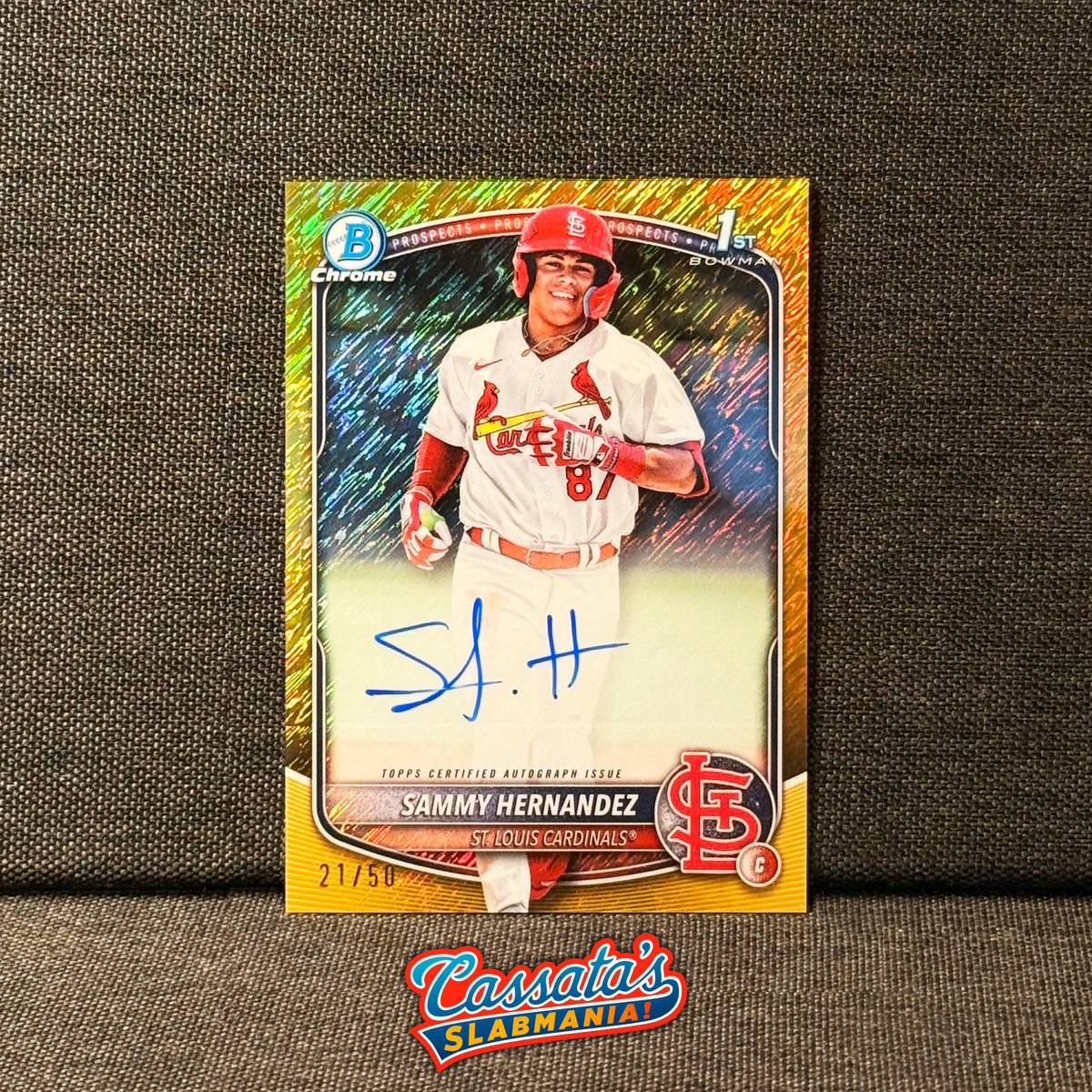 Midwest Box Breaks · #22 LA / Sammy Hernandez: #CPA-HK / 2025 Bowman ...