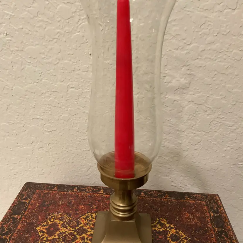 🍁Brass Hurricane Candle Holder