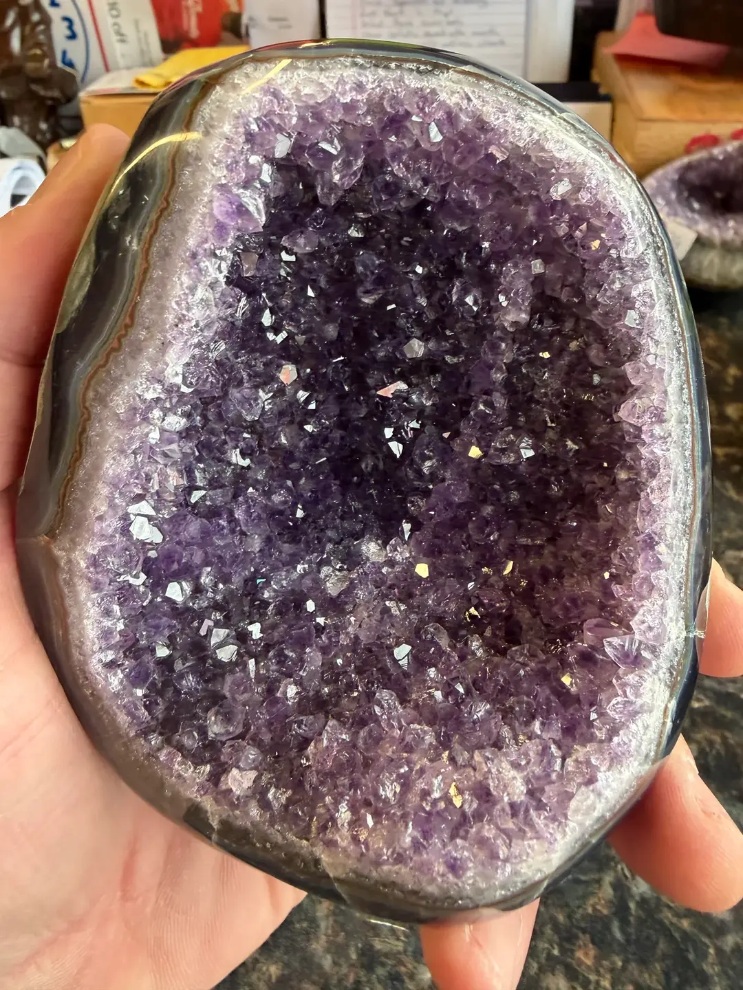 Staff picks amethyst geode