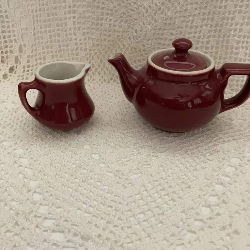 Hall Small Teapot And Creamer