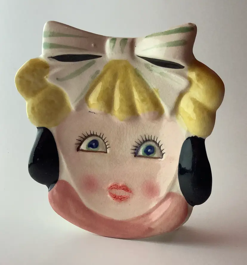 Vintage 1950s Napco Ceramic Wall Pockets