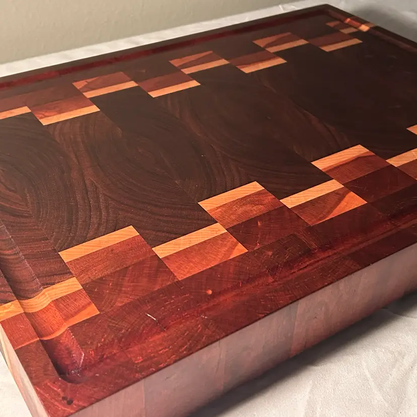 Copperhead Road - Walnut, Cherry, and Maple End Grain Cutting Board