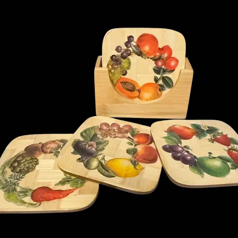 Vegetable And Fruit Coasters