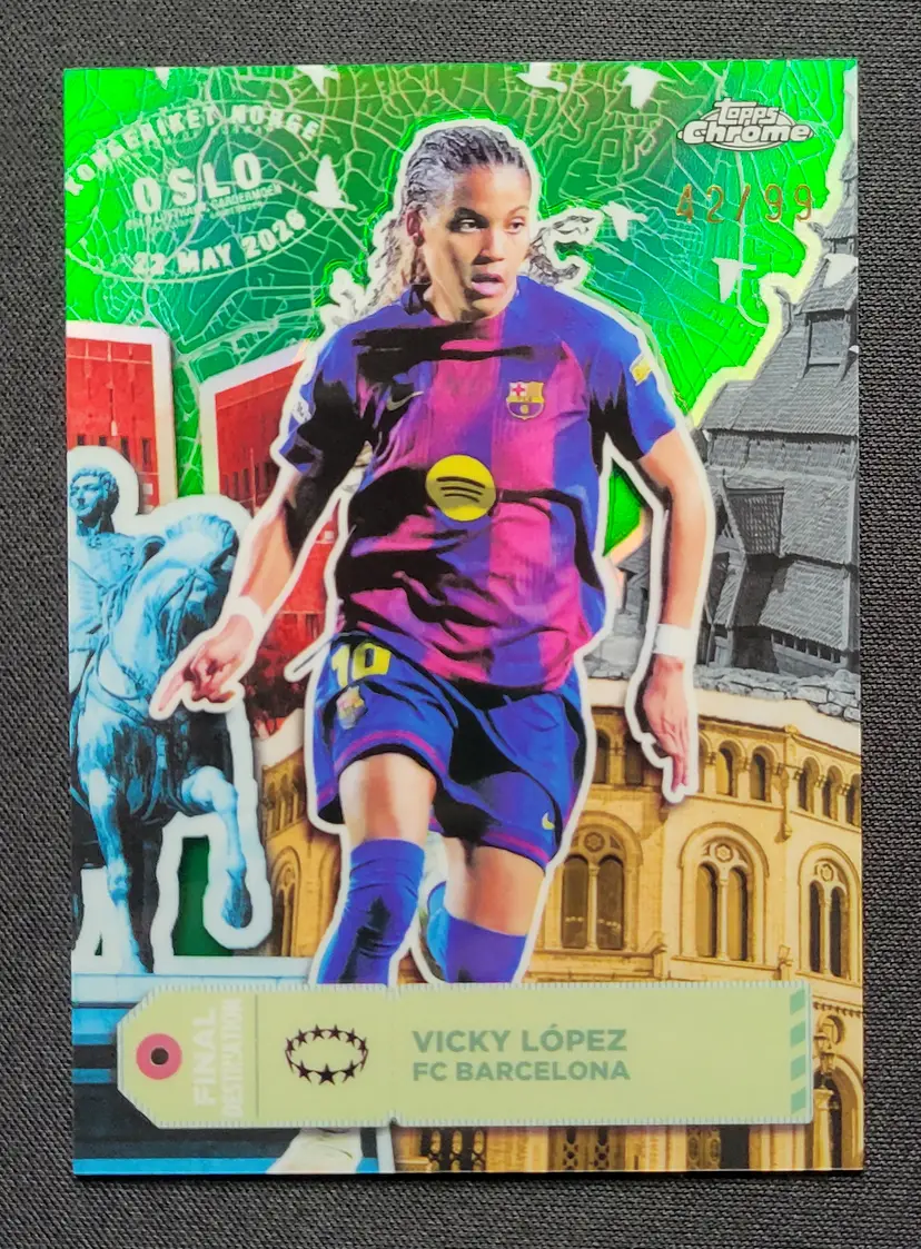 2025-26 Topps Chrome UWCL - Vicky Lopez FINAL DESTINATION /99