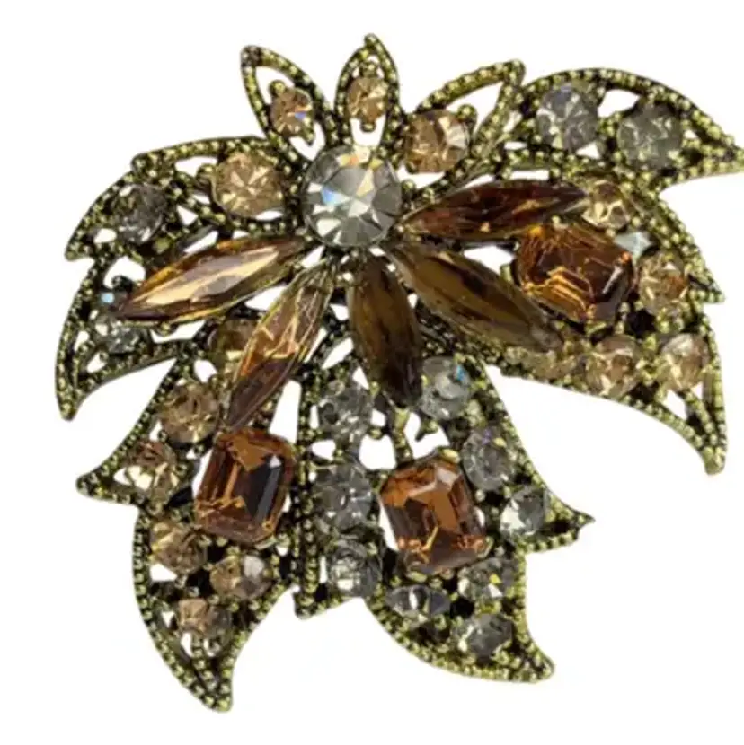 Brooch, scarecrow pin and green pig