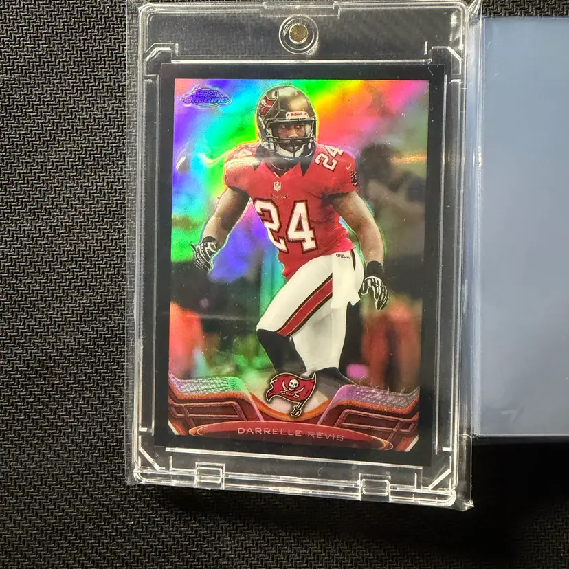 2013 Topps Chrome Darrelle Revis Black Refractor /299+ Mag & Bag