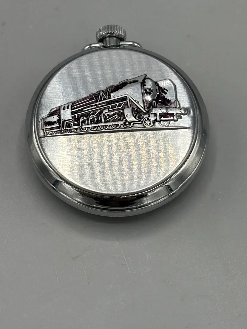 Vintage Satellite brand railroad style pocket watch
