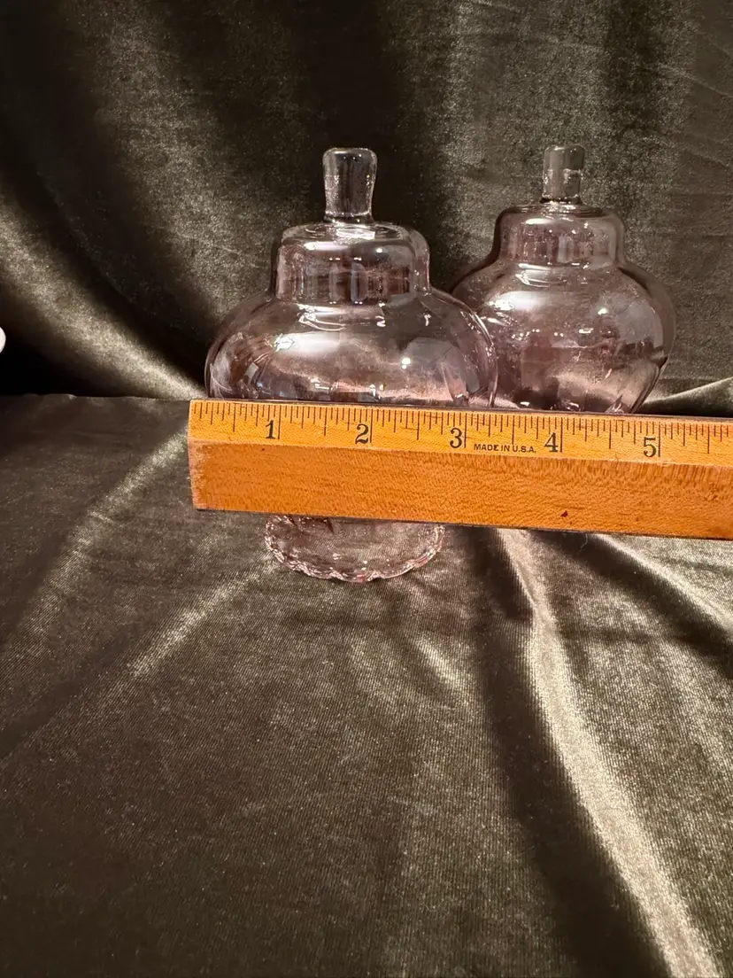 🥳#01 - Set Of 2 Homco vintage Pink Celeste Votive Rose Peg Candle Votive Cup Candleholder (candlesticks not included)