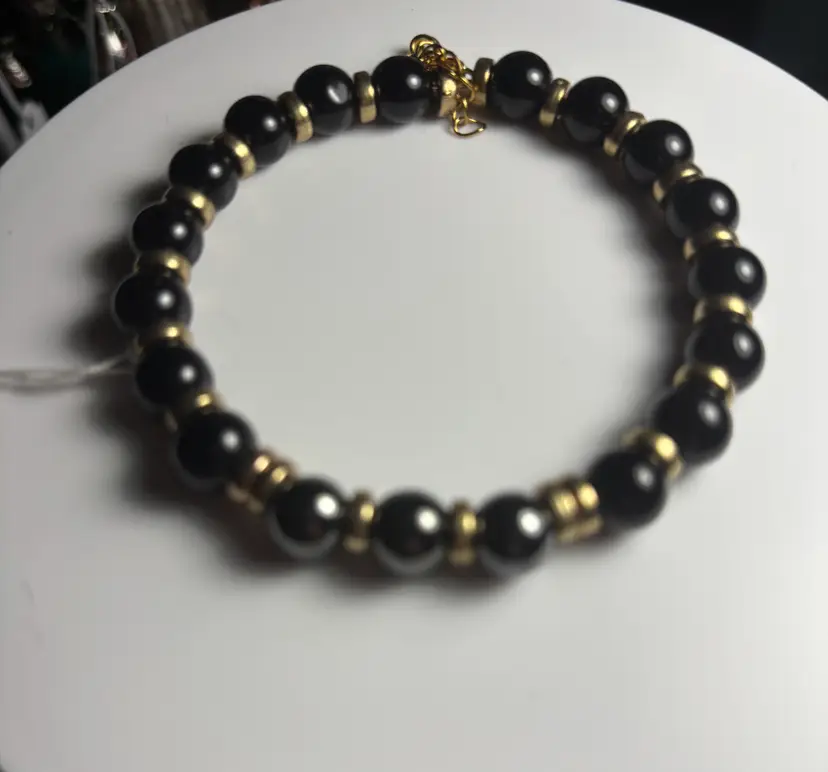 #629 Handcrafted Natural Stone Adjustable Bracelet
