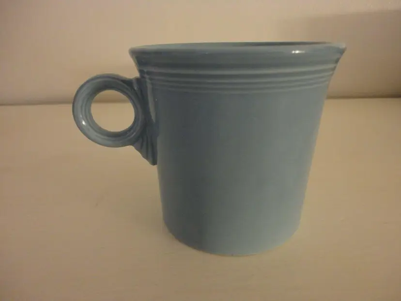 Vintage retired Fiesta Ware Tom and Jerry Mug Light blue / periwinkle HLC Homer Laughlin