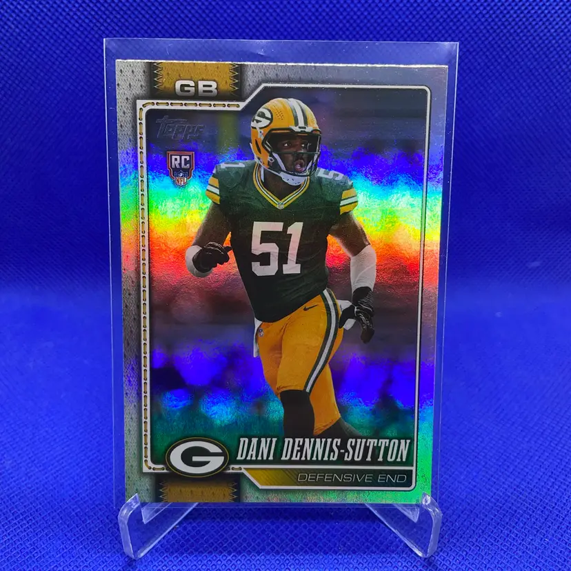 2026 Topps Dani Dennis-Sutton RC Rainbow Foil Green Bay Packers