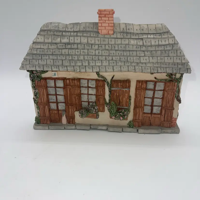 57-Brian Baker’s Déjà Vu Collection French Colonial Cottage 1989 Wall Decor Chalk Ware