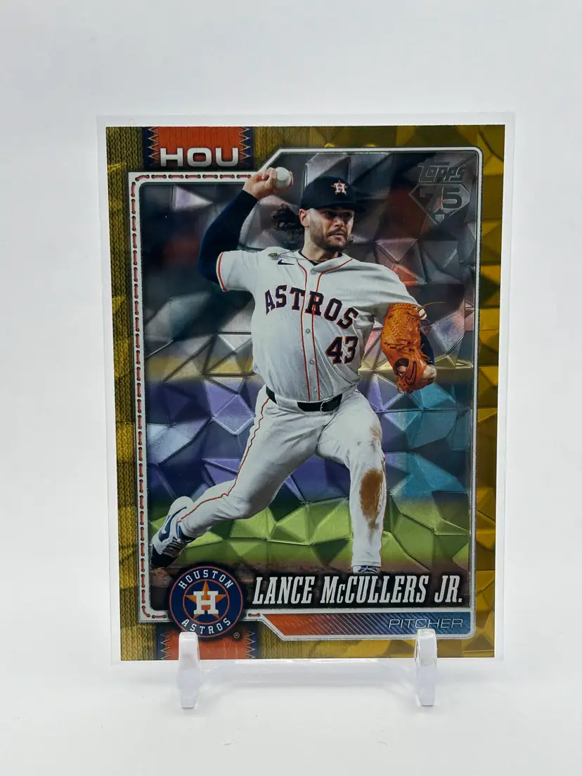 BC06 - Lance McCullers Jr. 2026 Topps Gold Diamante /50 - Milwaukee Brewers