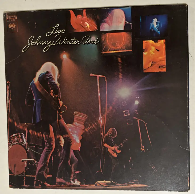 Johnny Winter And Live C 30475 LP Vintage Columbia Records Vinyl 1971 Records EX