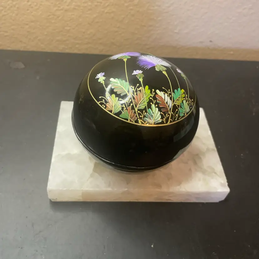 Andrea By Sadek Laquerware 3 Nesting Trinket Boxes