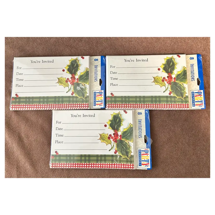 Hallmark Holiday Invitations - Three 8 Packs - New
