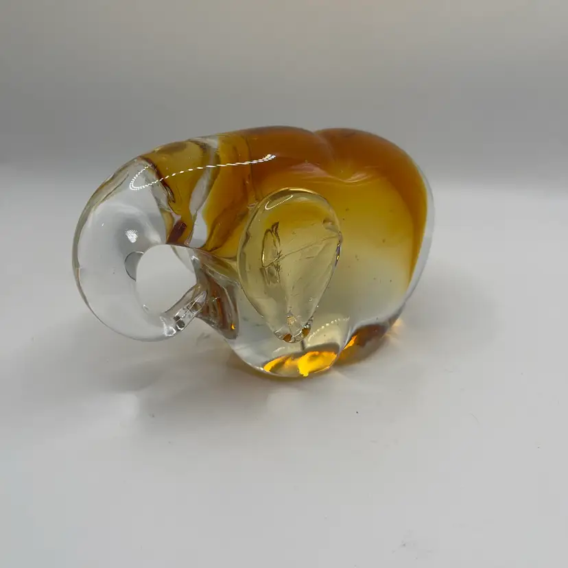 Pier One Art Glass Elephant Figure/Paperweight