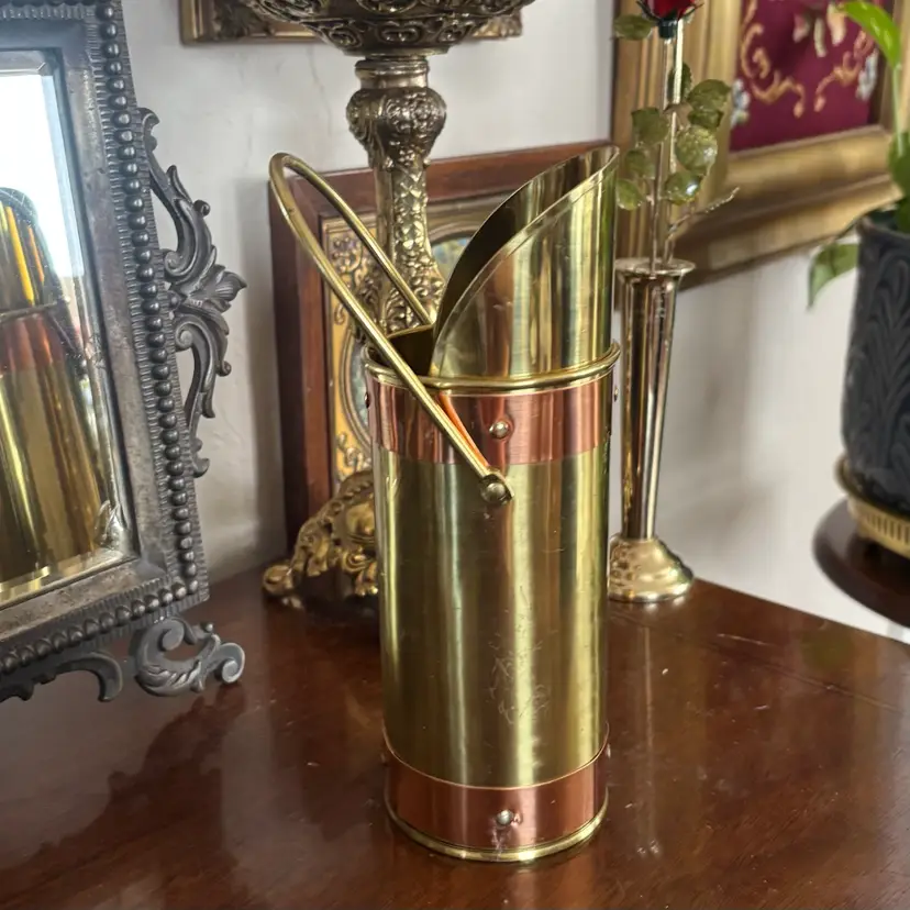 🐇Vintage Brass & Copper Matchstick Holder