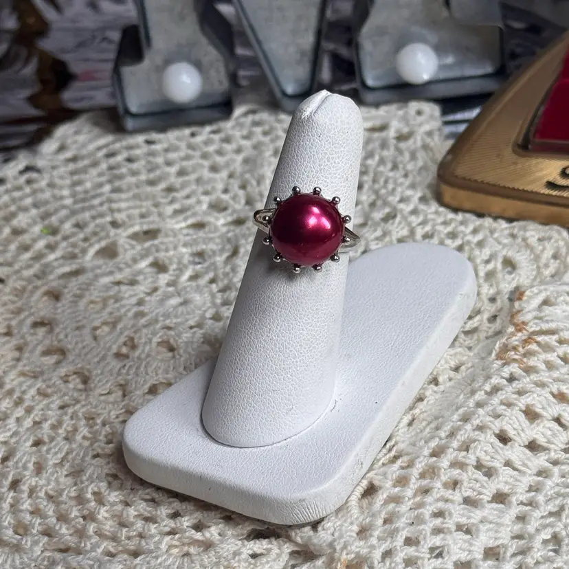 Sterling Silver Freshwater Pearl Ring Size 6