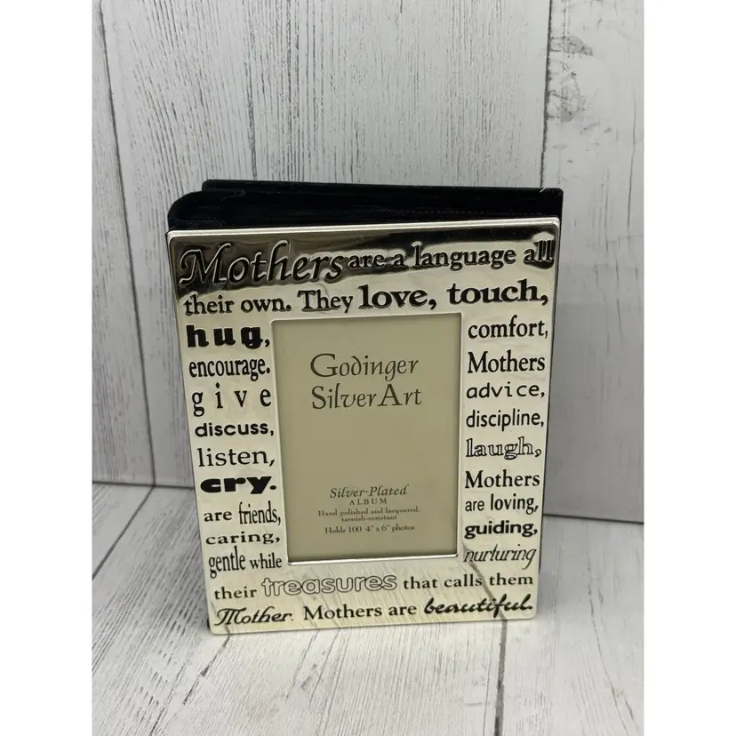Godinger Silver Art Silver-Plated Album Holds 100 4" x 6" Photos Mothers Mom