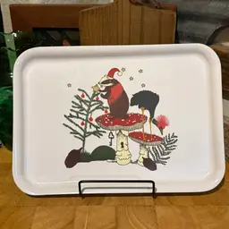 IKEA 2018 Woodland Serving Tray – Badger & Mushroom Christmas Tray