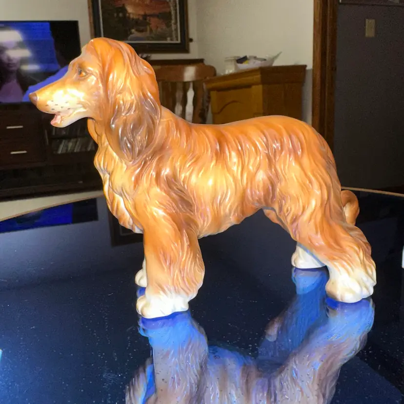1960’s Lefton Afghan Hound Figurine 5”x6”x2”