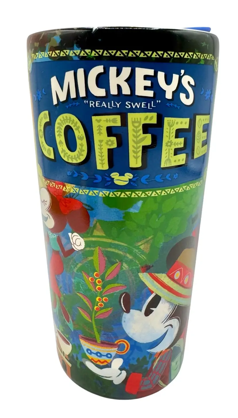 Mickey's Really Swell Coffee Ceramic 11 oz Tumbler Disney Parks Mouse with Lid