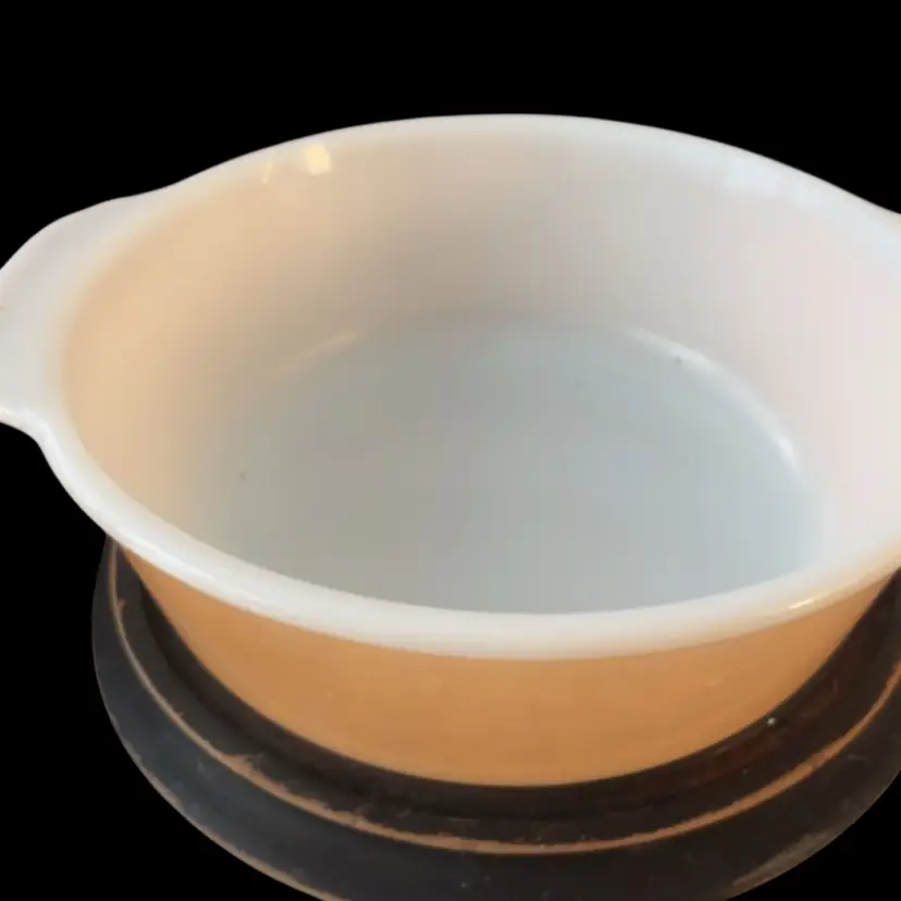 2 Qt Fire King Bowl Peach Luster